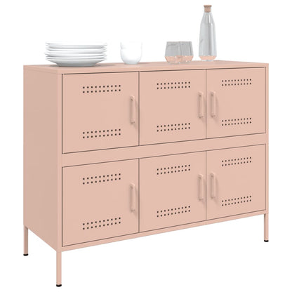 Aparador 100,5x39x79 cm aço rosa