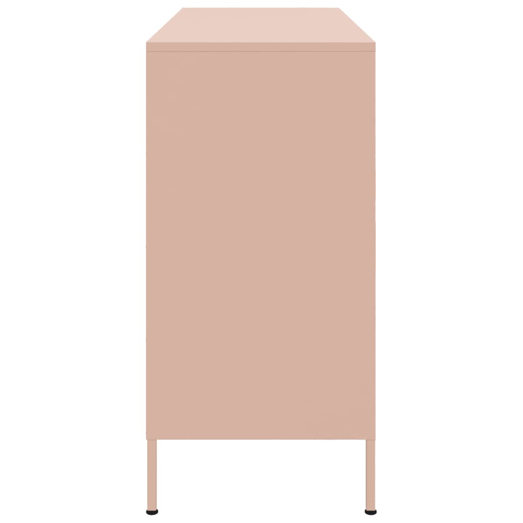 Aparador 100,5x39x79 cm aço rosa