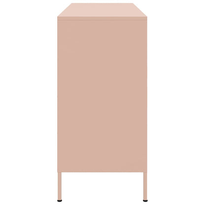 Aparador 100,5x39x79 cm aço rosa