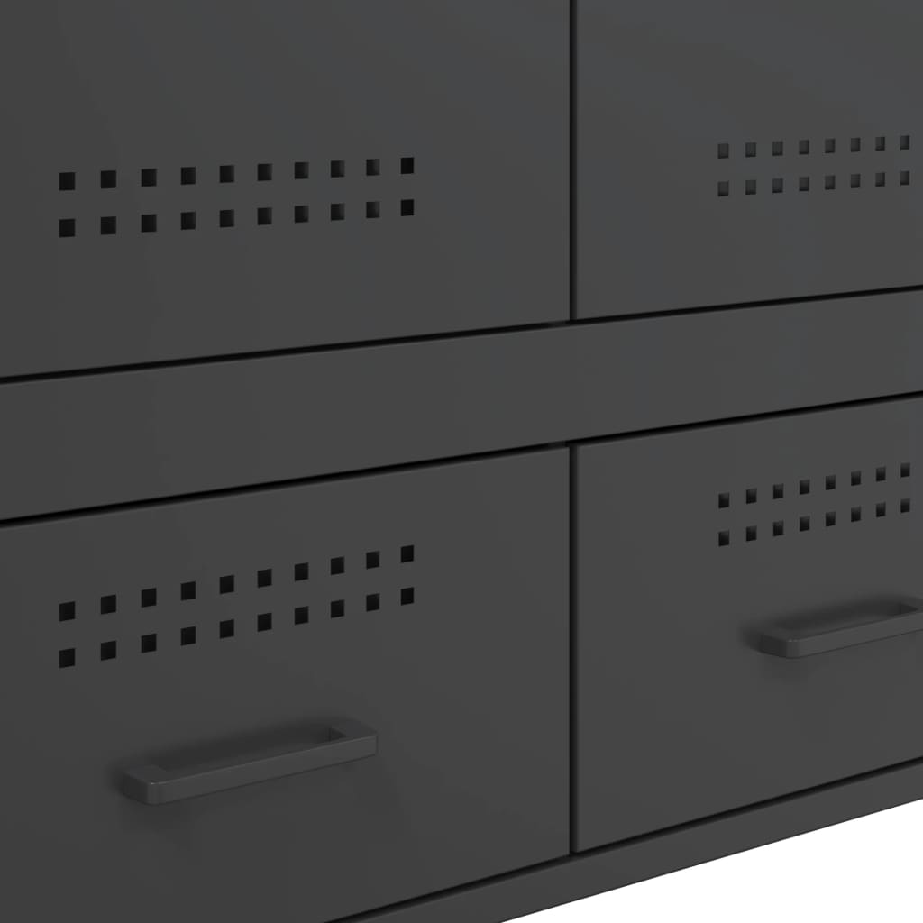 Móvel alto 68x39x101,5 cm aço preto