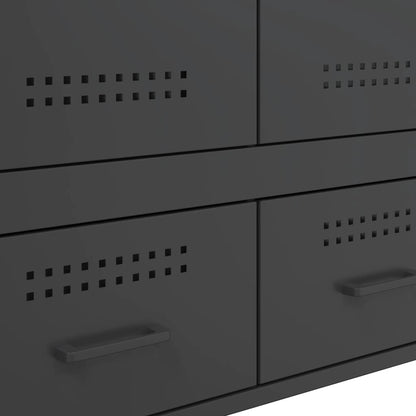 Móvel alto 68x39x101,5 cm aço preto