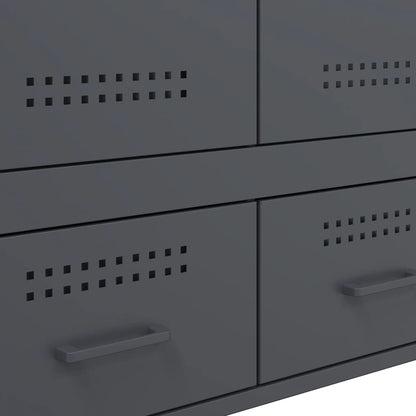 Móvel alto 68x39x101,5 cm aço antracite