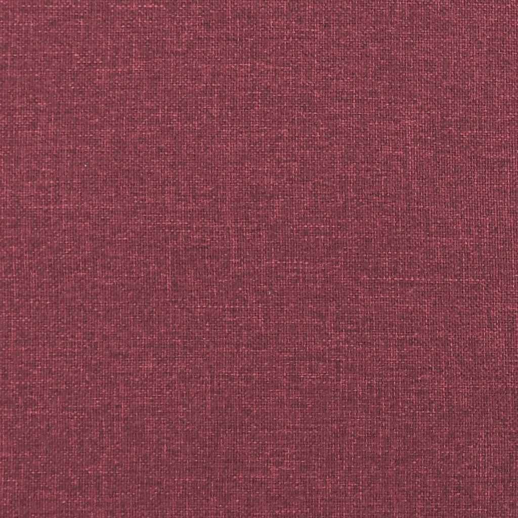Chaise longue com almofadões tecido vermelho tinto