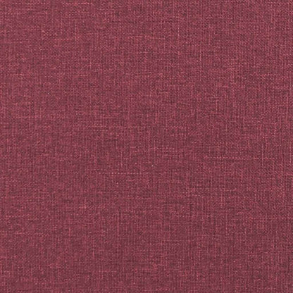 Chaise longue com almofadões tecido vermelho tinto
