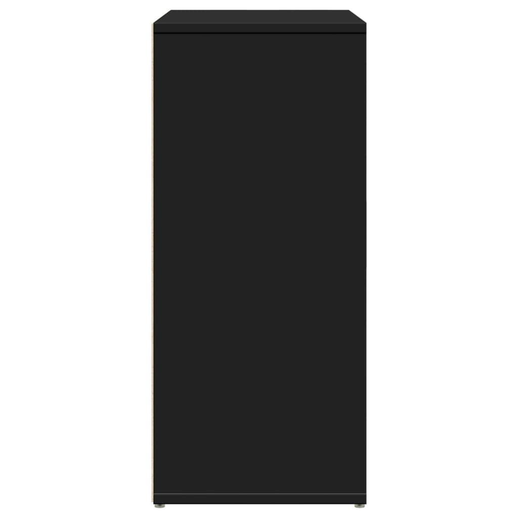 Aparadores 2 pcs 60x31x70 cm derivados de madeira preto