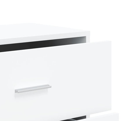 Aparadores 2 pcs 60x31x84 cm derivados de madeira branco