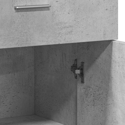 Aparadores 2 pcs 60x30x84 cm derivados madeira cinzento cimento