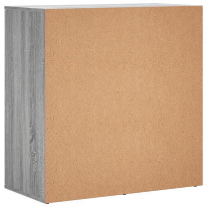 Aparadores 2 pcs 79x38x80 cm derivados madeira cinzento sonoma