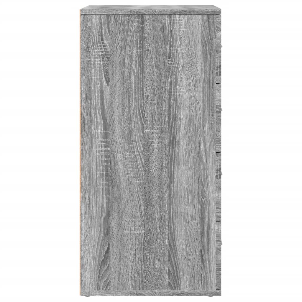 Aparadores 2 pcs 60x39x80 cm derivados madeira cinzento sonoma