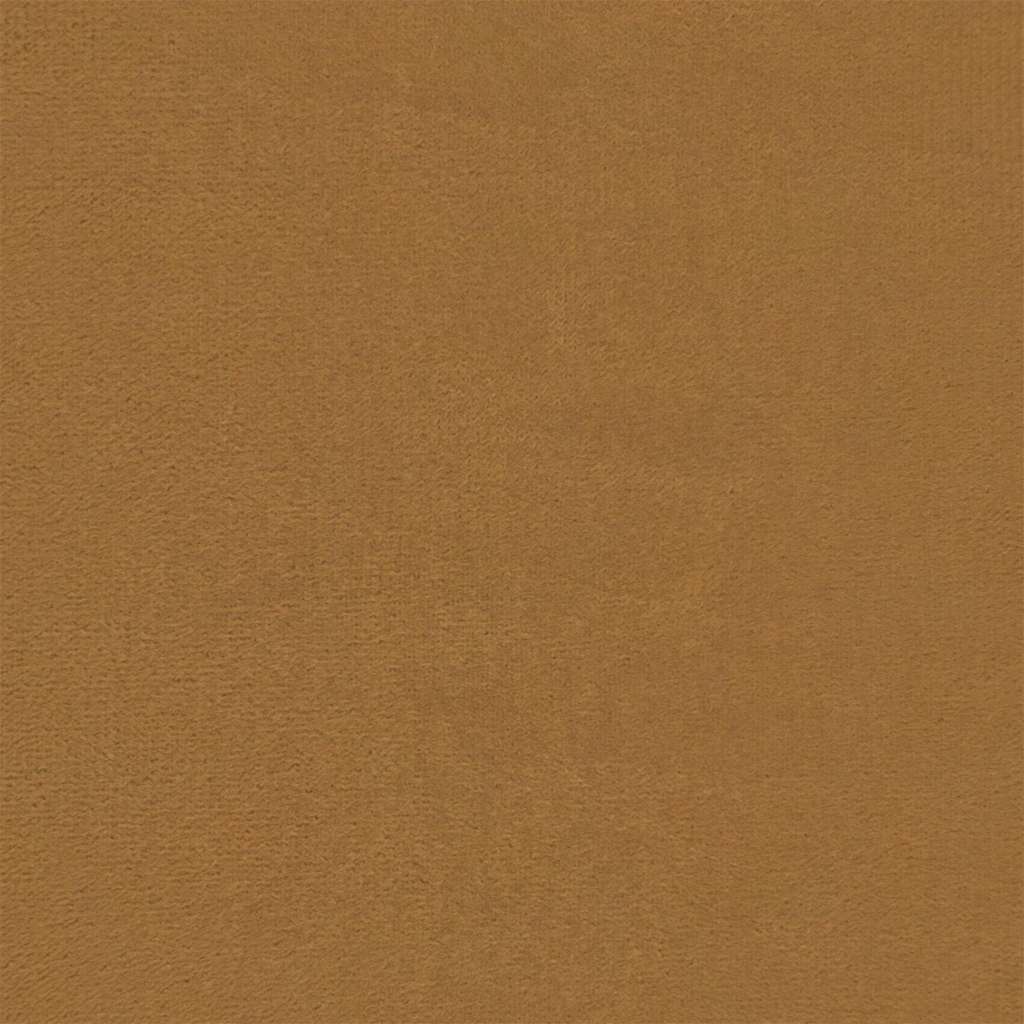 Sofá de 2 lugares veludo 120 cm castanho