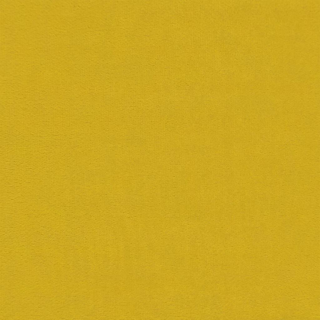 Sofá de 3 lugares 180 cm veludo amarelo