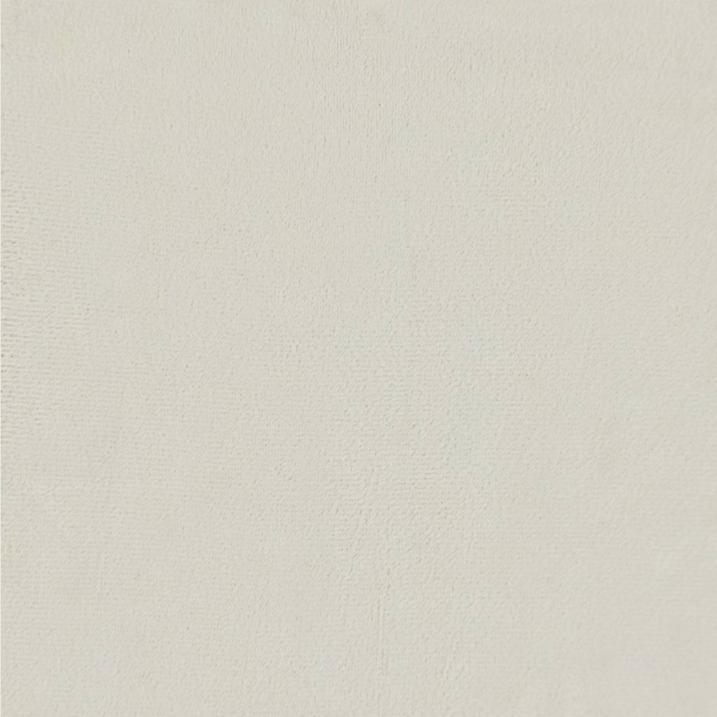 Sofá de 3 lugares 210 cm veludo cor creme