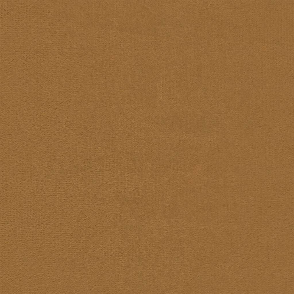 2 pcs conjunto de sofás com almofadões veludo castanho