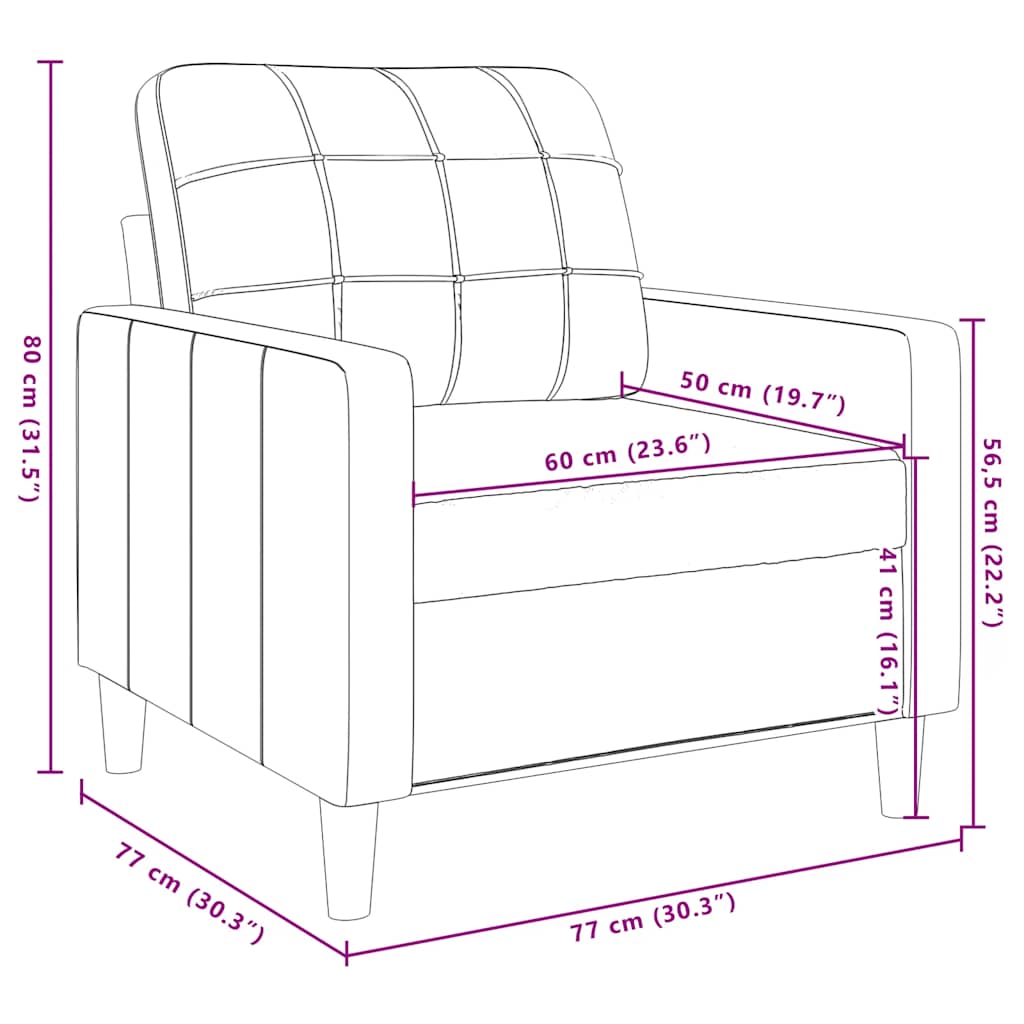 3 pcs conjunto de sofás com almofadões veludo verde-escuro