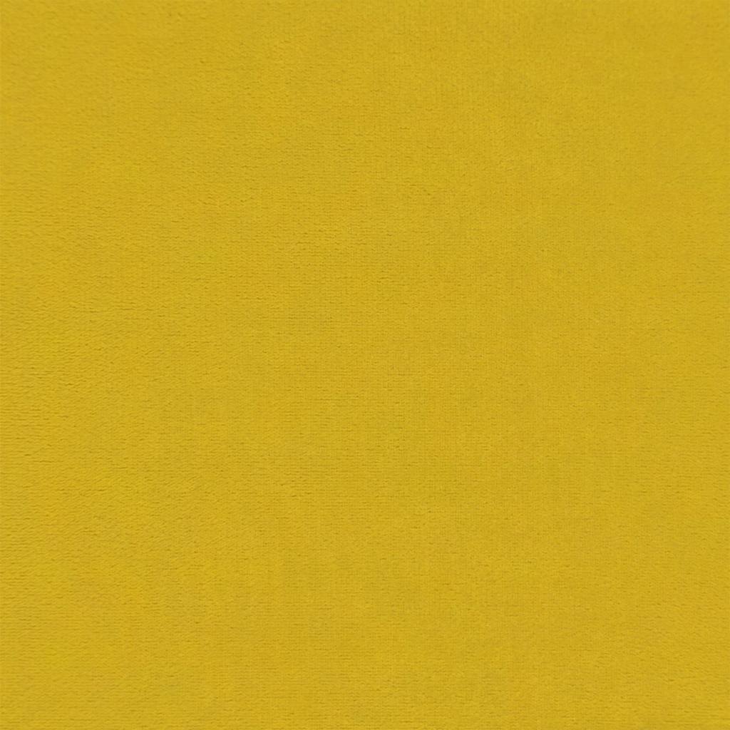 2 pcs conjunto de sofás com almofadões veludo amarelo