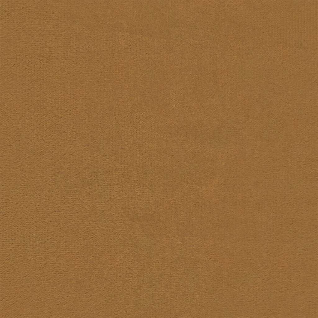 2 pcs conjunto de sofás com almofadões veludo castanho