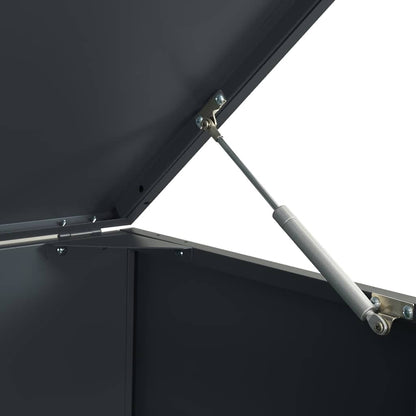 Abrigo para 3 caixotes do lixo 207x79x117 cm aço antracite