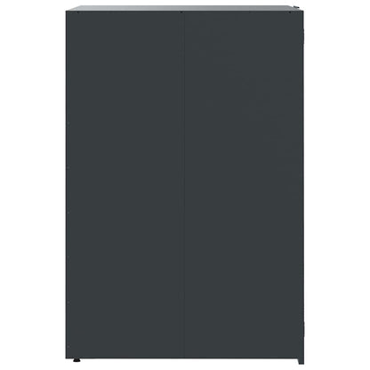 Abrigo para 4 caixotes do lixo 276x79x117 cm aço antracite