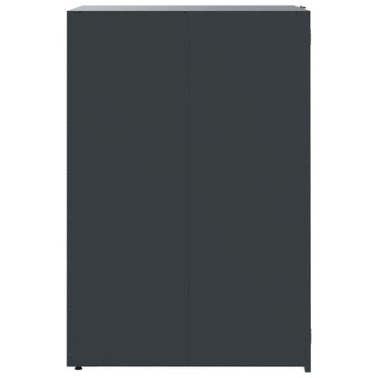 Abrigo para 6 caixotes do lixo 414x79x117 cm aço antracite