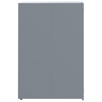 Abrigo para 4 caixotes do lixo 276x79x117 cm aço cinzento