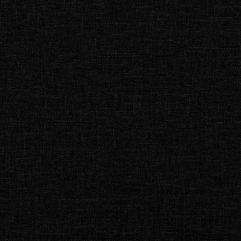 Apoio de pés 77x55x31 cm tecido preto