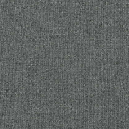 Apoio de pés 77x55x31 cm tecido cinzento-escuro