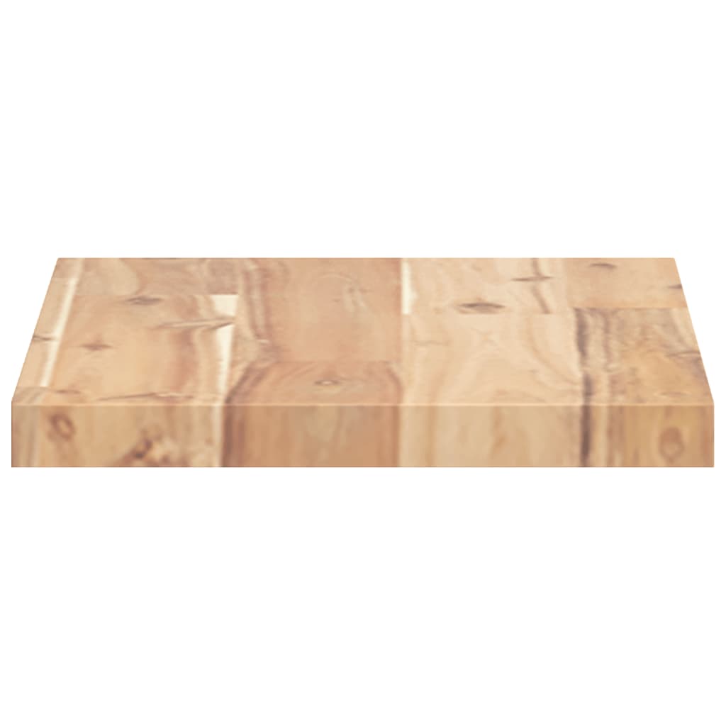 Prateleiras flutuantes 2pcs 60x20x2cm acácia maciça não tratada