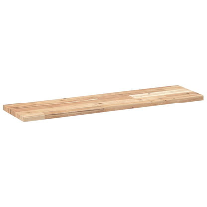 Prateleira flutuante 4pcs 100x20x2cm acácia maciça não tratada