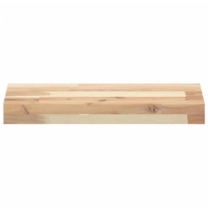 Prateleiras flutuantes 4pcs 60x20x4cm acácia maciça não tratada