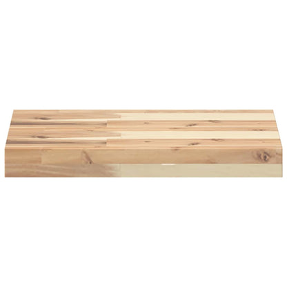 Prateleiras flutuantes 4pcs 40x30x4cm acácia maciça não tratada