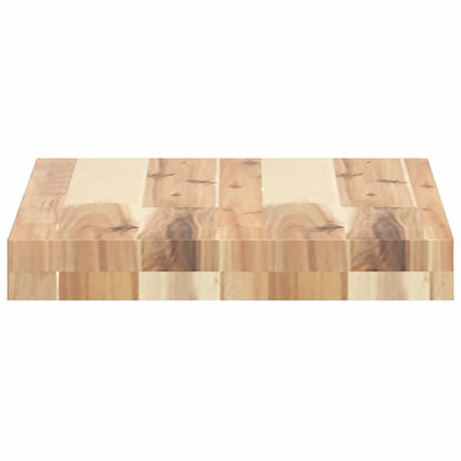 Prateleiras flutuantes 4pcs 40x30x4cm acácia maciça não tratada