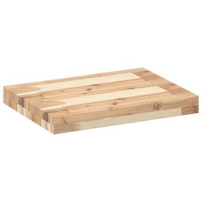 Prateleiras flutuantes 4pcs 40x30x4cm acácia maciça não tratada