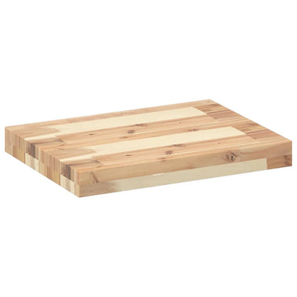 Prateleiras flutuantes 2pcs 60x30x4cm acácia maciça não tratada