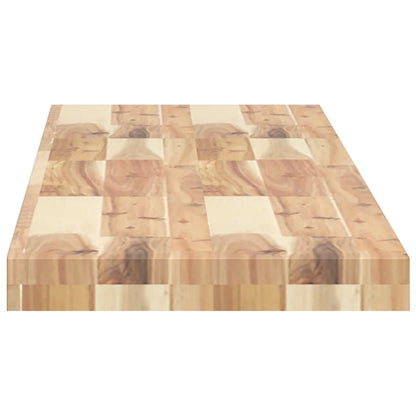 Prateleiras flutuante 4pcs 120x30x4cm acácia maciça não tratada