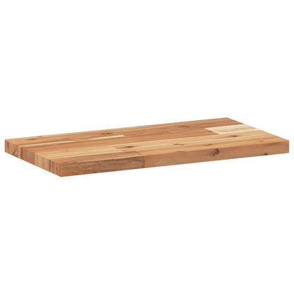 Prateleira flutuante 40x20x2 cm acácia maciça acabamento a óleo