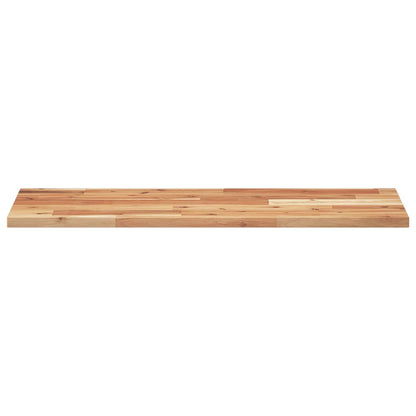 Prateleira flutuante 80x30x2 cm acácia maciça acabamento a óleo