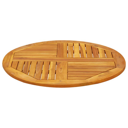 Tampo de mesa redondo Ø80x2,2 cm madeira de acácia maciça