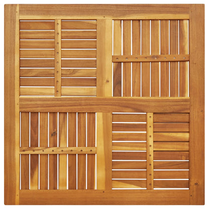 Tampo de mesa quadrado 90x90x2,2 cm madeira de acácia maciça
