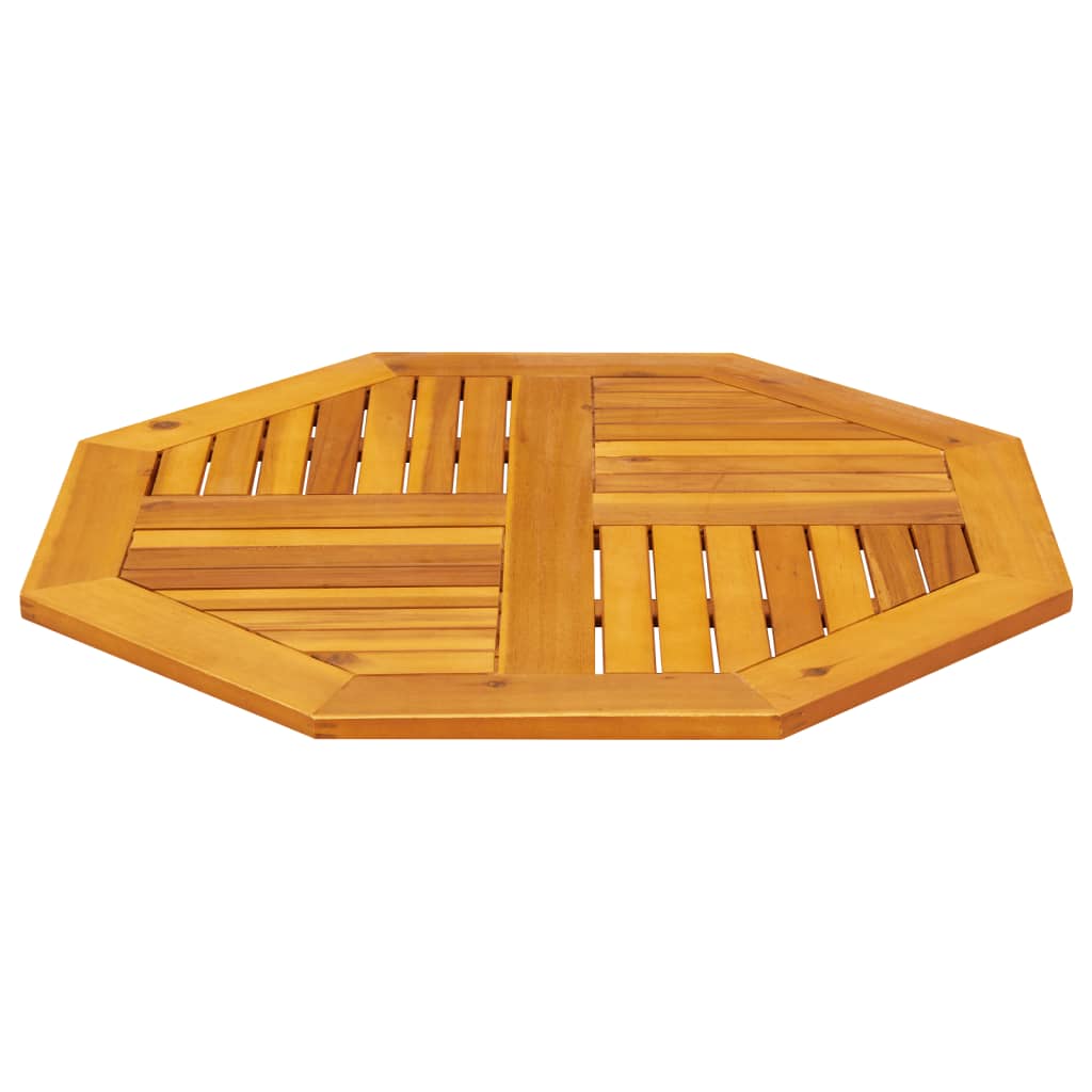Tampo de mesa octogonal 80x80x2,2 cm madeira de acácia maciça