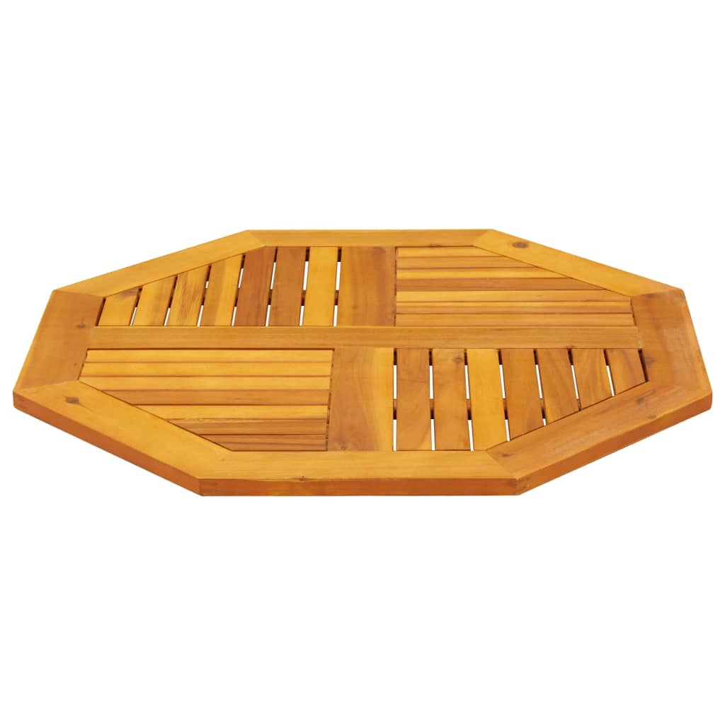 Tampo de mesa octogonal 80x80x2,2 cm madeira de acácia maciça