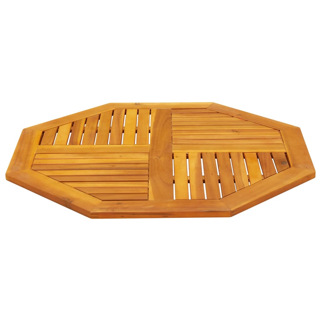 Tampo de mesa octogonal 90x90x2,2 cm madeira de acácia maciça