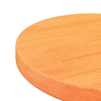 Tampo de mesa redondo Ø30x2,5 cm pinho maciço castanho-mel