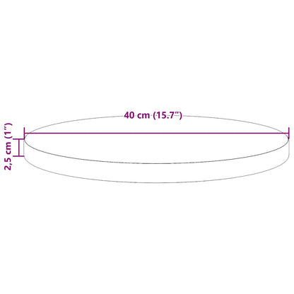 Tampo de mesa redondo Ø40x2,5 cm pinho maciço castanho-mel
