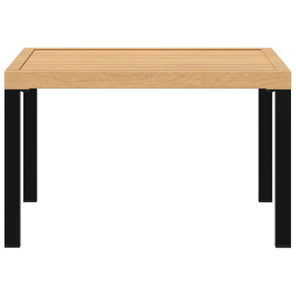 Mesa de centro para jardim 65x65x40 cm alumínio preto