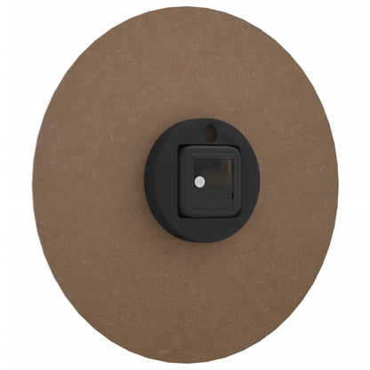 Relógio parede c/ marcações/ponteiros luminosos Ø30 cm castanho