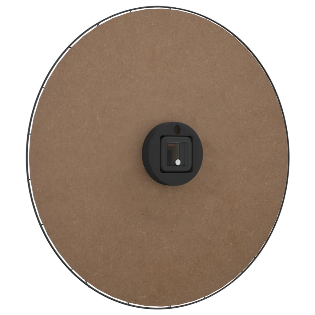 Relógio de parede Ø50 cm derivados de madeira amarelo e preto