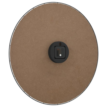 Relógio de parede Ø50 cm derivados de madeira amarelo e preto