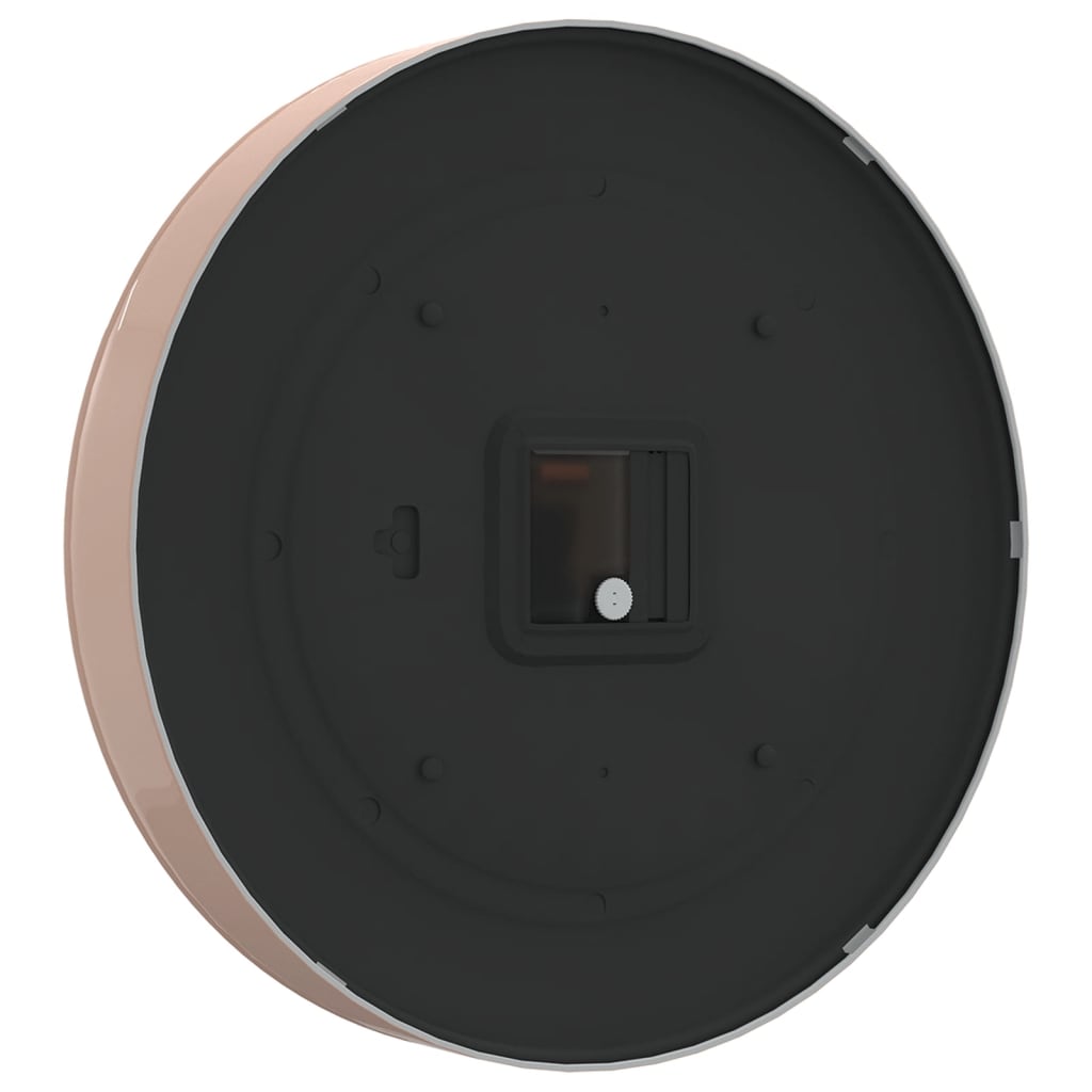 Relógio de parede Ø29,5cm poliestireno e vidro dourado e branco