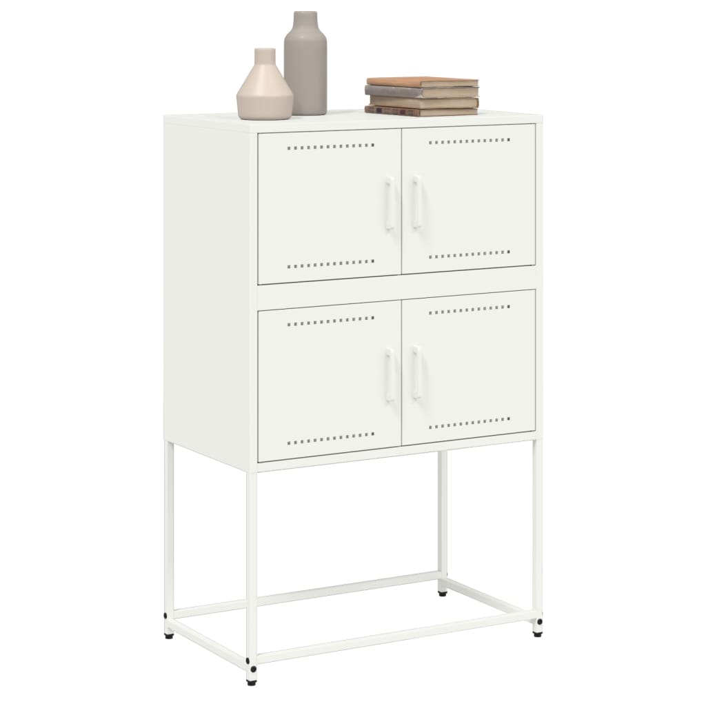 Aparador 68,5x38,5x107 cm aço branco