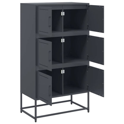 Aparador 68,5x38,5x123,5 cm aço antracite